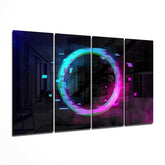 The Gate 4 Pieces Mega Glass Wall Art (59"x36") | Insigne Art Design.